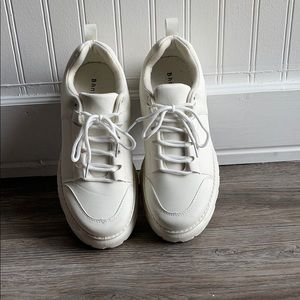 White Platform Sneakers